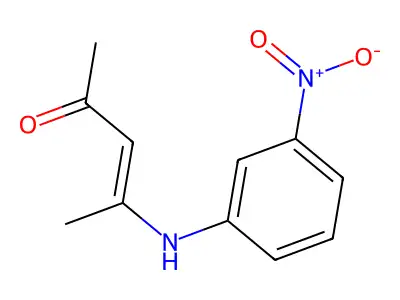 4-[(3-Nitrophenyl)amino]-3-penten-2-one structure