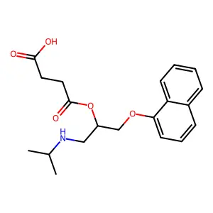 Propranolol hemisuccinate structure