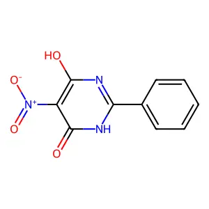 5-Nitro-2-phenyl-4,6-pyrimidinediol structure