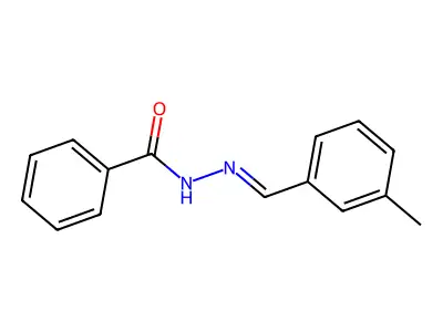 N-[(E)-(3-methylphenyl)methylideneamino]benzamide structure
