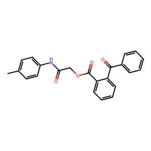 2-(4-Methylanilino)-2-oxoethyl 2-benzoylbenzoate structure