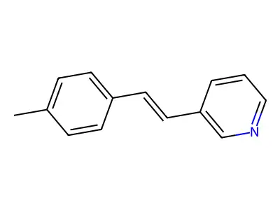 (E)-3-(2-(4-Methylphenyl)ethenylpyridine structure