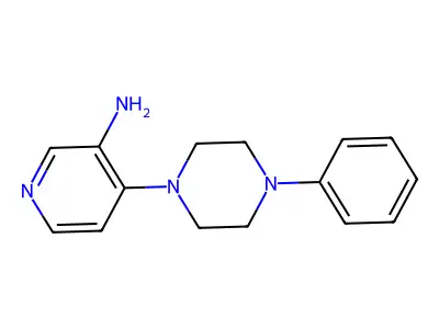 Piperazine, 1-(3-amino-4-pyridyl)-4-phenyl- structure