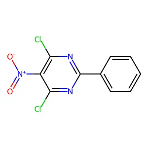 4,6-Dichloro-5-nitro-2-phenylpyrimidine structure