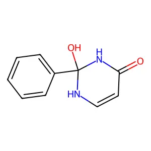 4(1H)-Pyrimidinone, 2,3-dihydro-2-hydroxy-2-phenyl- structure