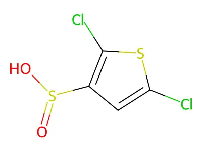 2,5-dichlorothiophene-3-sulfinic Acid structure