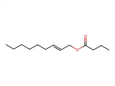 Non-2-enyl butanoate structure