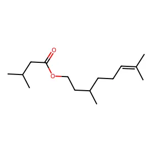 Citronellyl isovalerate structure