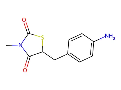 5-(4-Aminobenzyl)-3-methyl-1,3-thiazolane-2,4-dione structure