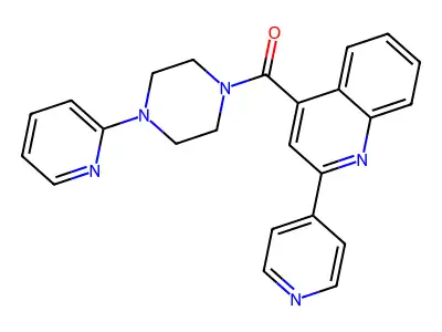 (4-Pyridin-2-ylpiperazin-1-yl)-(2-pyridin-4-ylquinolin-4-yl)methanone structure