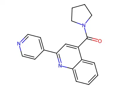 2-(Pyridin-4-yl)-4-(pyrrolidine-1-carbonyl)quinoline structure