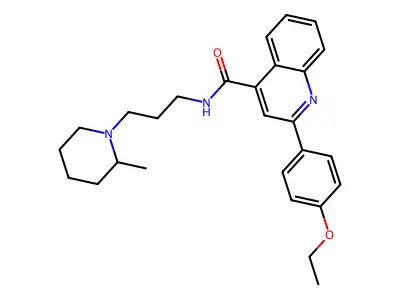 4-(4-Benzhydrylpiperazin-1-yl)-1-methyl-3-nitroquinolin-2-one structure