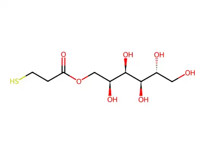 D-Glucitol 1-(3-mercaptopropionate) structure
