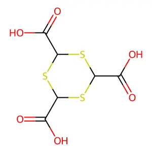 1,3,5-三硫杂环己烷-2,4,6-三甲酸 structure