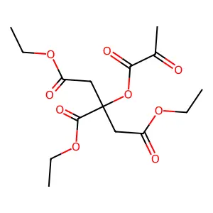 1,2,3-Propanetricarboxylic acid, 2-(1,2-dioxopropoxy)-, 1,2,3-triethyl ester structure
