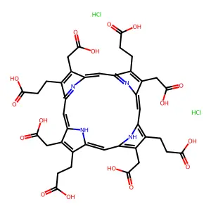 Uroporphyrin I dihydrochloride structure
