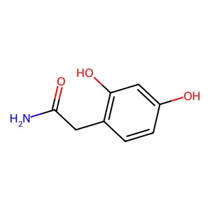 Benzeneacetamide, 2,4-dihydroxy- structure