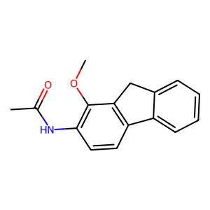 1-Methoxy-2-acetamidofluorene structure