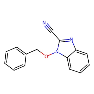 1-(Benzyloxy)-1H-benzo[d]imidazole-2-carbonitrile structure