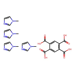1,2,4,5-Benzenetetracarboxylic acid, compd. with 1-methyl-1H-imidazole (1:4) structure