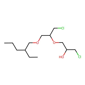 2-Propanol, 1-chloro-3-[2-chloro-1-[[(2-ethylpentyl)oxy]methyl]ethoxy]- structure