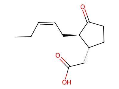 (-)-茉莉酸 structure