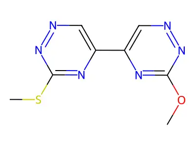 3-Methoxy-5-(3-methylsulfanyl-1,2,4-triazin-5-yl)-1,2,4-triazine structure