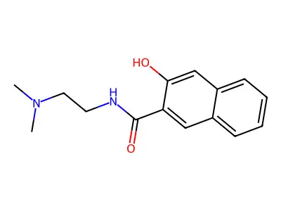 2-Naphthalenecarboxamide, N-[2-(dimethylamino)ethyl]-3-hydroxy- structure
