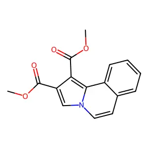 Dimethyl pyrrolo(2,1-a)isoquinoline-1,2-dicarboxylate structure