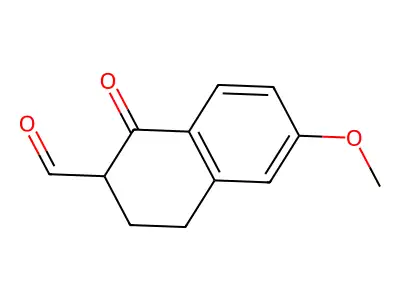 3,4-Dihydro-2-(hydroxymethylene)-6-methoxy-1(2H)-naphthalenone structure