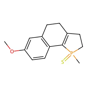 7-Methoxy-1-methyl-1-sulfanylidene-2,3,4,5-tetrahydrobenzo[g]phosphindole structure