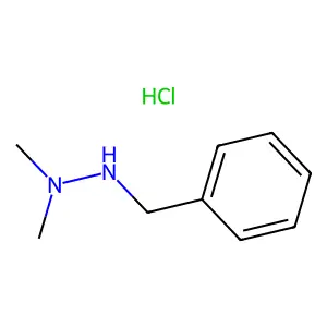Hydrazine, 1,1-dimethyl-2-(phenylmethyl)-, hydrochloride (1:1) structure