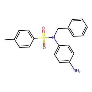 Benzenesulfonamide, N-(4-aminophenyl)-4-methyl-N-(phenylmethyl)- structure
