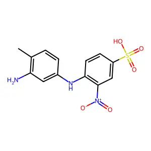 Benzenesulfonic acid, 4-[(3-amino-4-methylphenyl)amino]-3-nitro- structure