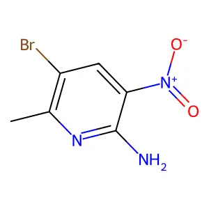 5-溴-6-甲基-3-硝基-2-吡啶胺 structure
