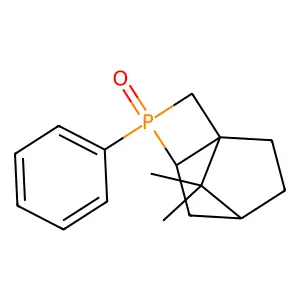 3-Phosphatricyclo[4.2.1.01,4]nonane, 9,9-dimethyl-3-phenyl-, 3-oxide structure