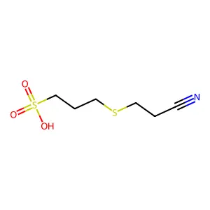 3-((2-氰乙基)硫基)丙磺酸 structure