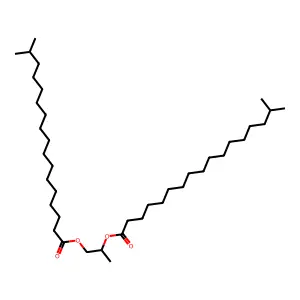 Isooctadecanoic acid, 1,1'-(1-methyl-1,2-ethanediyl) ester structure