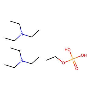 Phosphoric acid, monoethyl ester, compd. with N,N-diethylethanamine (1:2) structure
