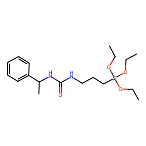 Urea, N-(1-phenylethyl)-N'-(3-(triethoxysilyl)propyl)- structure