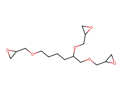 Oxirane, 2,2',2''-(1,2,6-hexanetriyltris(oxymethylene))tris- structure