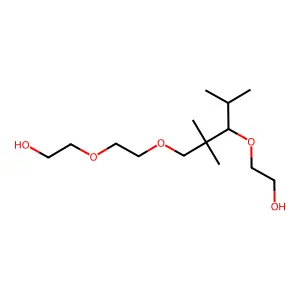 2-[3-[2-(2-Hydroxyethoxy)ethoxy]-2,2-dimethyl-1-(1-methylethyl)propoxy]ethanol structure