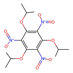 Benzene, 1,3,5-tris(1-methylethoxy)-2,4,6-trinitro- structure