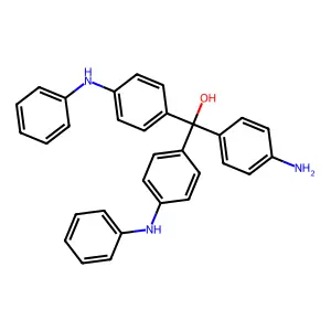 Benzenemethanol, 4-amino-alpha,alpha-bis[4-(phenylamino)phenyl]- structure