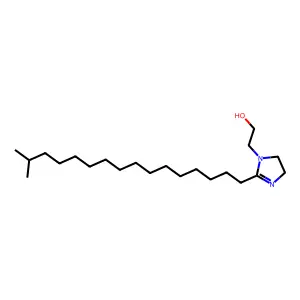 1H-Imidazole-1-ethanol, 4,5-dihydro-2-isoheptadecyl- structure