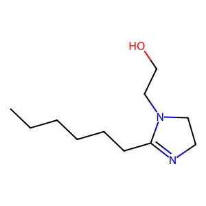 1H-Imidazole-1-ethanol, 2-hexyl-4,5-dihydro- structure