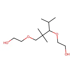 Ethanol, 2,2'-[[2,2-dimethyl-1-(1-methylethyl)-1,3-propanediyl]bis(oxy)]bis- structure