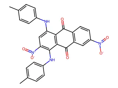 9,10-Anthracenedione, 1,4-bis((4-methylphenyl)amino)dinitro- structure