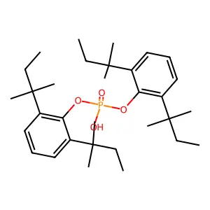 Phenol, bis(1,1-dimethylpropyl)-, 1,1'-(hydrogen phosphate) structure
