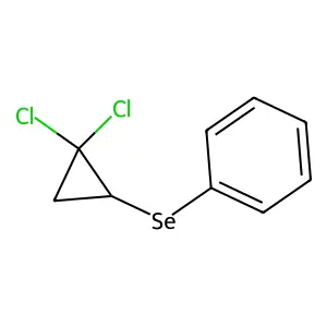 (2,2-Dichlorocyclopropyl)selanylbenzene structure